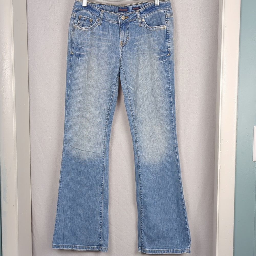 AEROPOSTLE Y2K Women's Low Rise Flare Jeans